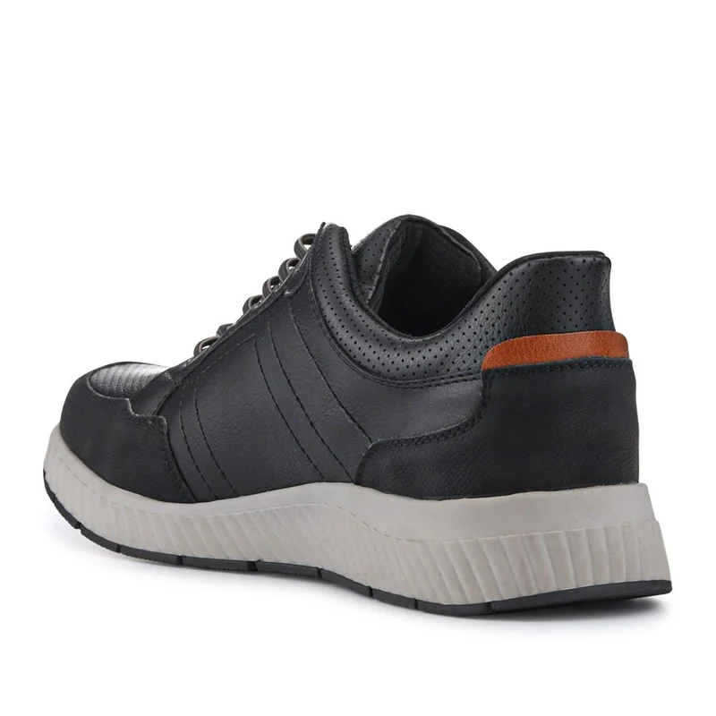 Easy Step In Wide Fit Bungee Laced Shoes - GANG41018 / 327 549 - Black