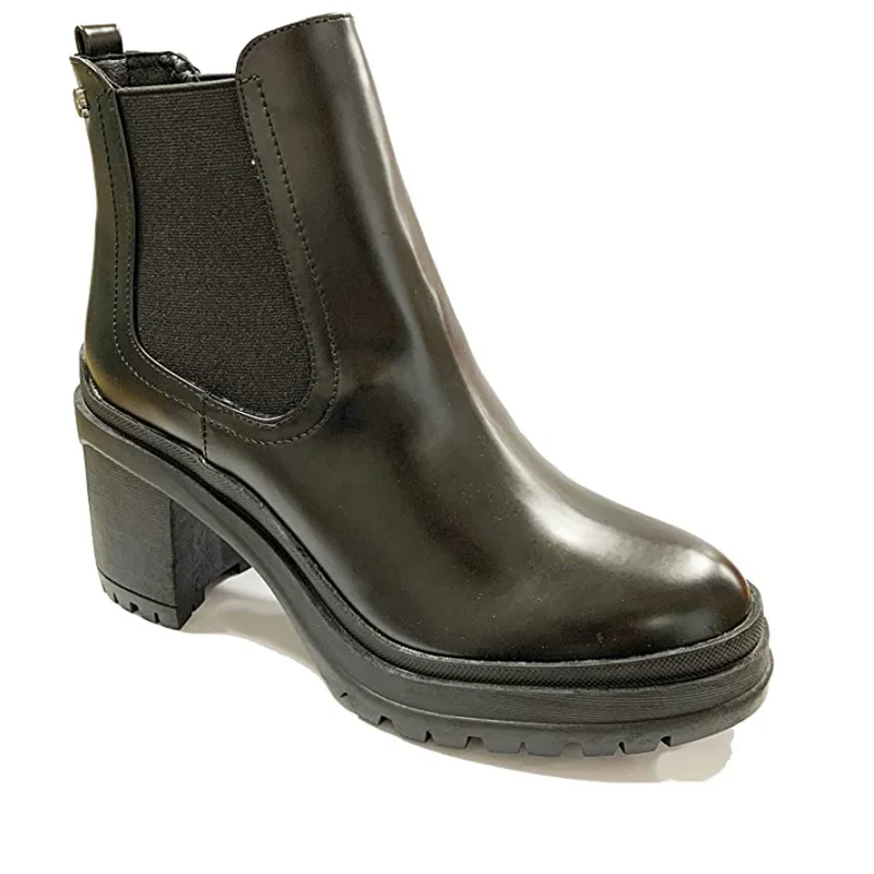 XTI - 44629 - Damenstiefelette aus Leder - Schwarz