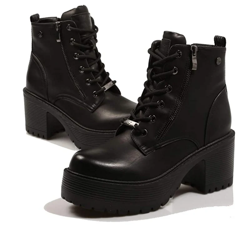 XTI - 44695 – Damen-Stiefelette – Schwarz