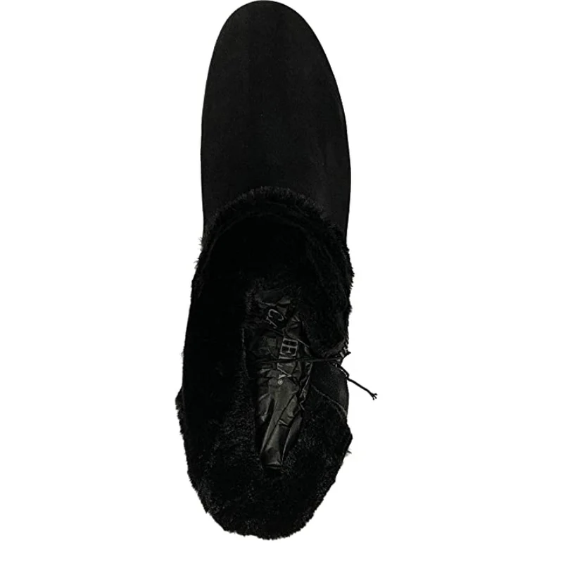 Carmela Damen-Schneestiefel aus Wildleder – Schwarz