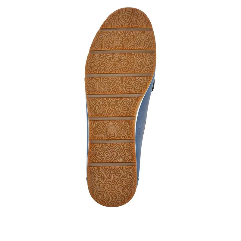 Breathable Buckle Detailed Moccasins - BAIZH41039 / 327 317 - Navy