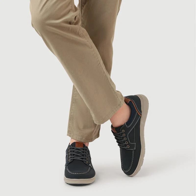 Casual Lace Up Shoes - GANG41013 / 327 575 - Navy