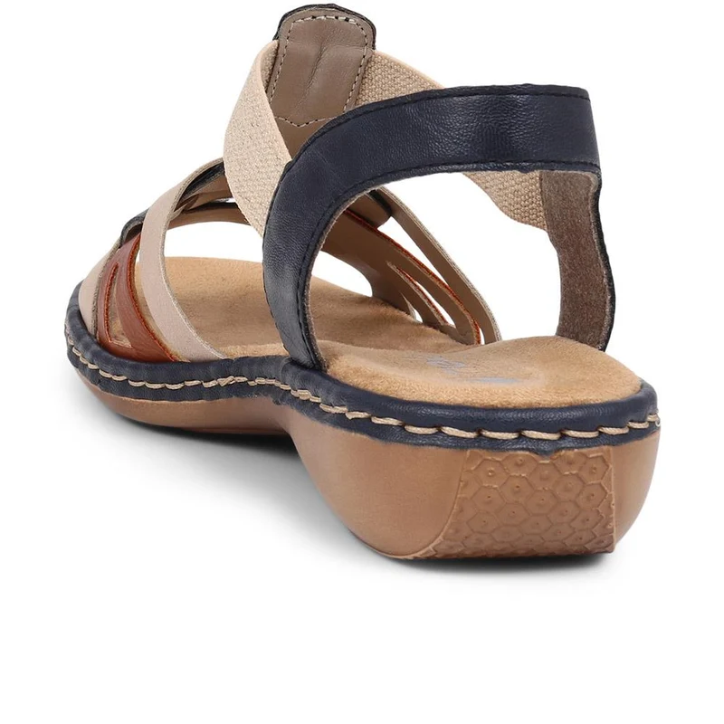 Slingback Sandals - RKR39532 / 325 028 - Navy-Beige