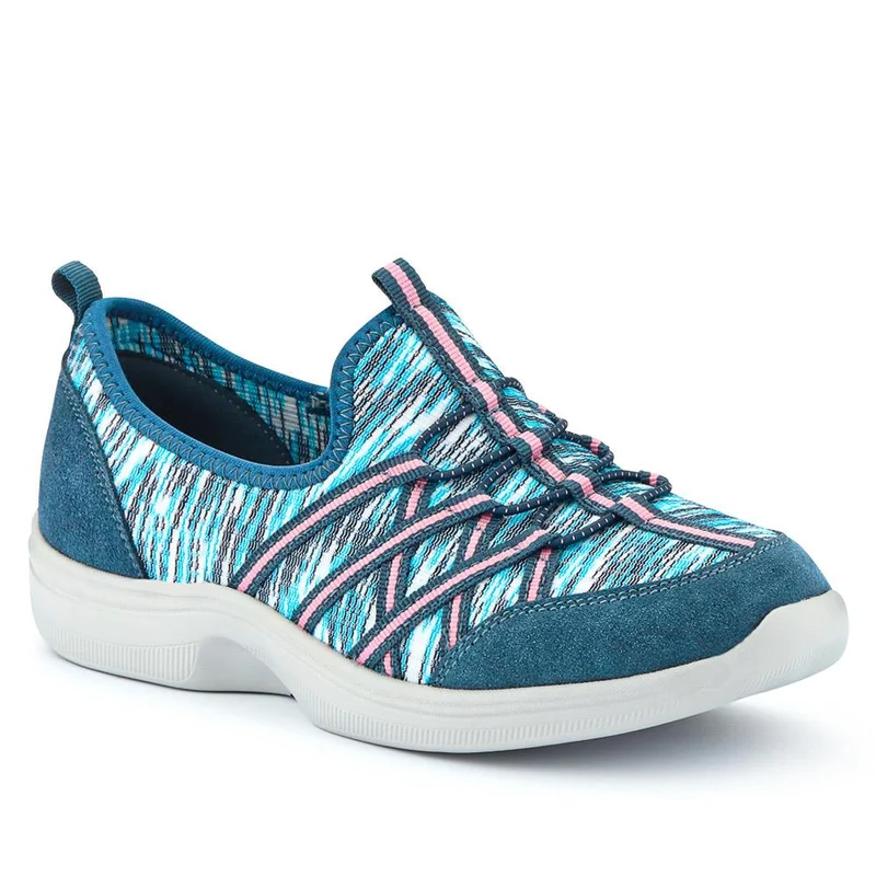 Extra Wide Bungee Lace Trainers - BIYANKA / 325 098 - Denim