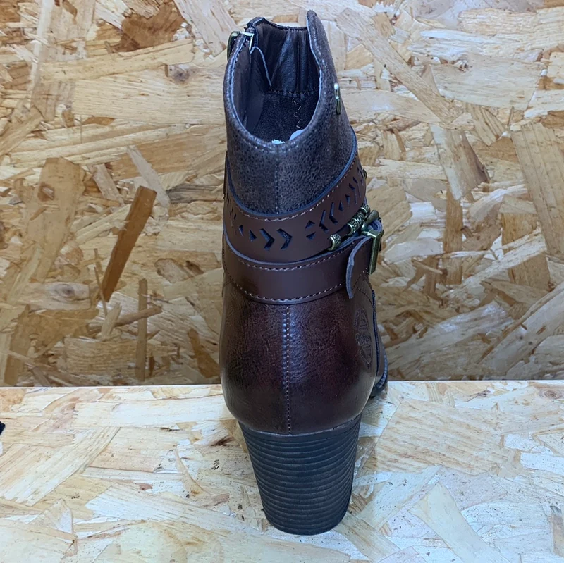 Refresh Damenmode-Stiefelette – Braun