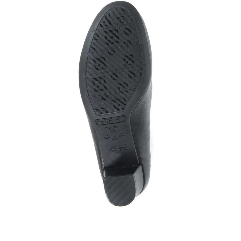 Heeled Court Shoes - PIC26000 / 310 513 - Black