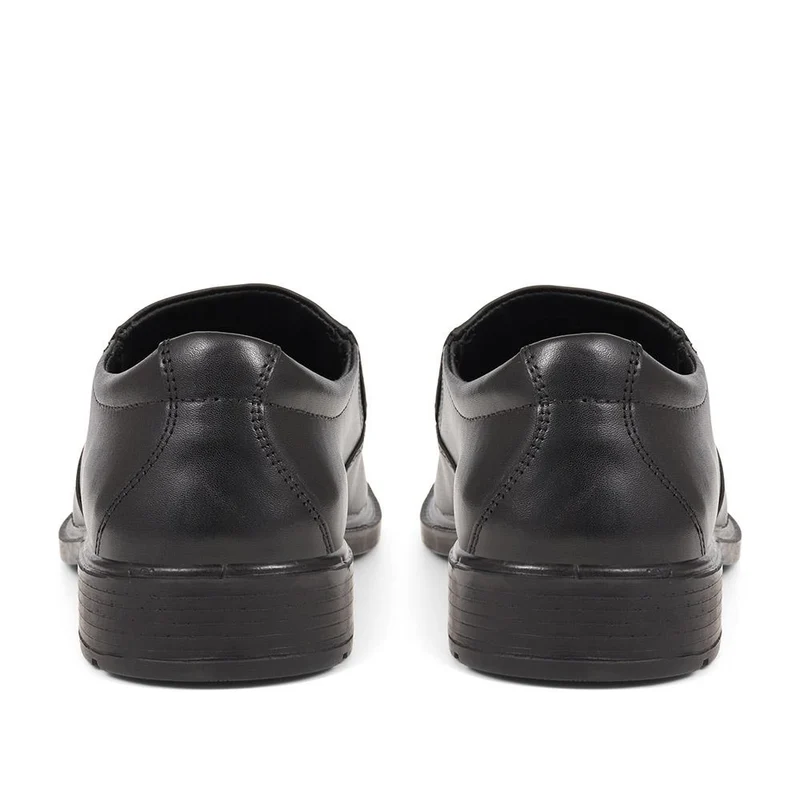Smart Leather Slip-On Shoes - DDIN37005 / 323 356 - Black