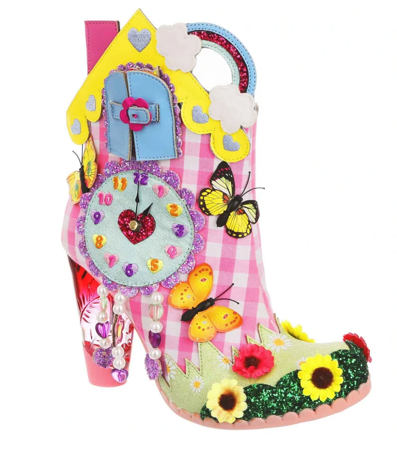 Irregular Choice Damen Wakey Wakey High Heel - Rosa / Multi