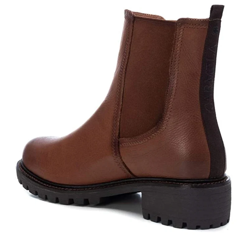 Carmela Damen Leder Chelsea Stiefel - Braun