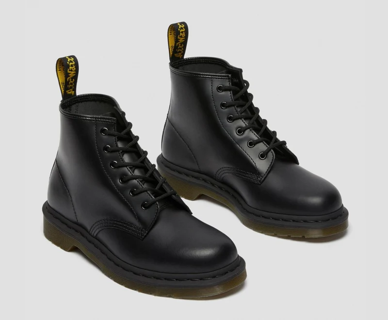 Dr Martens Unisex 101 Glattlederstiefel - Schwarz