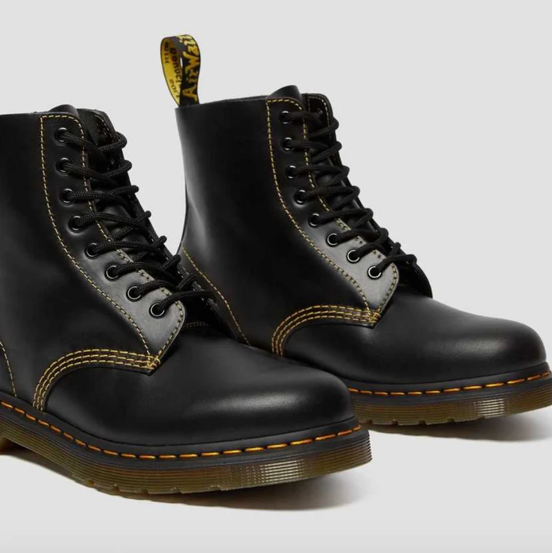 Dr Martens Unisex 1460 Pascal Lederstiefel – Dunkelgrauer Atlas