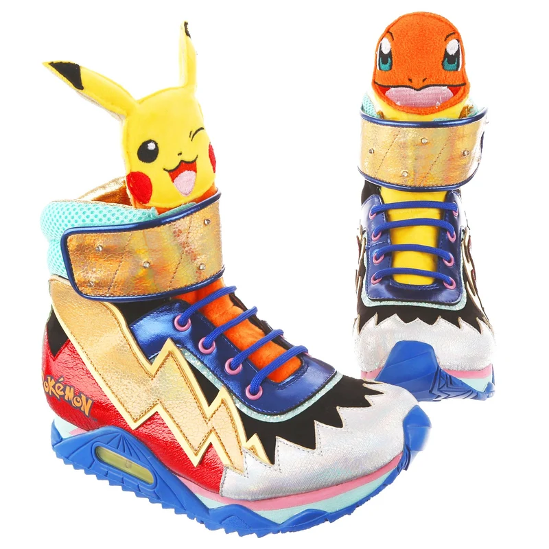 Irregular Choice Frauen Pokemon Flames & Bolts Stiefel – Rot