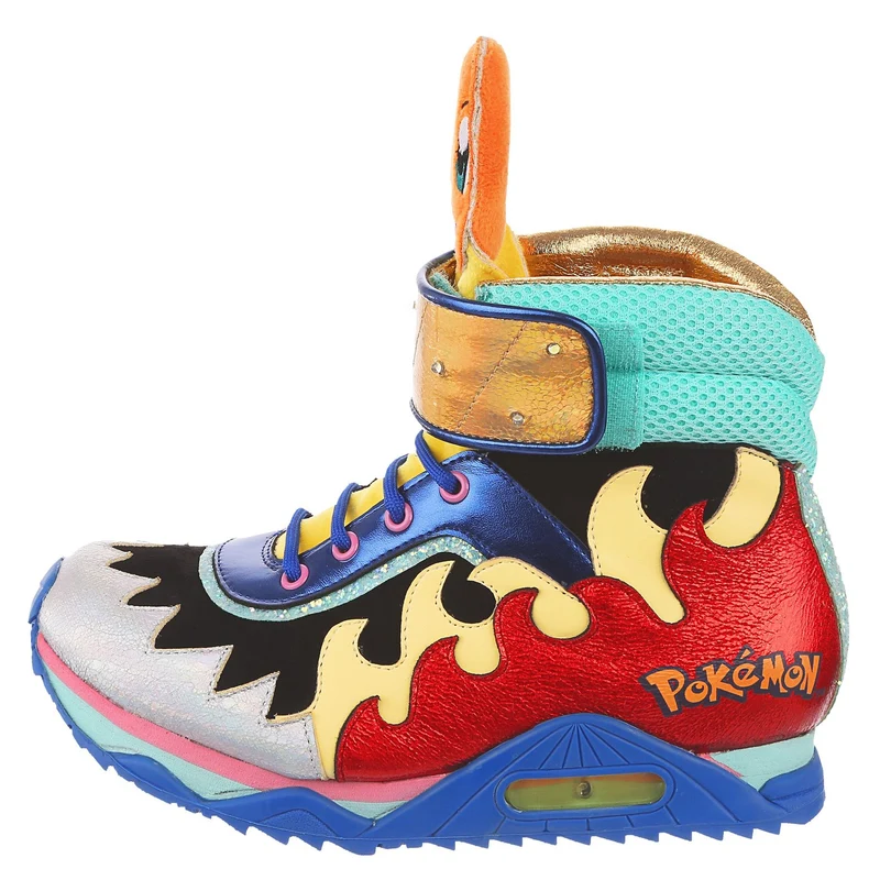 Irregular Choice Frauen Pokemon Flames & Bolts Stiefel – Rot