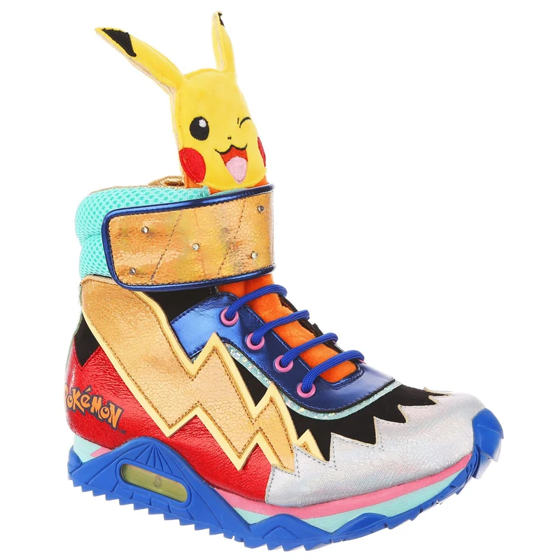 Irregular Choice Frauen Pokemon Flames & Bolts Stiefel – Rot