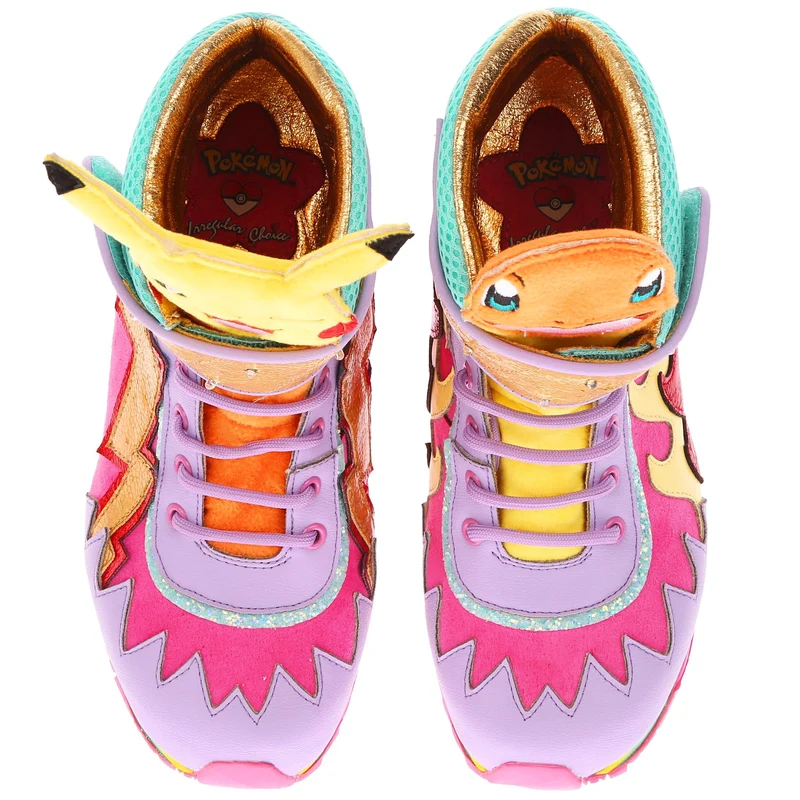 Irregular Choice Frauen Pokemon Flames & Bolts Stiefel – Rosa