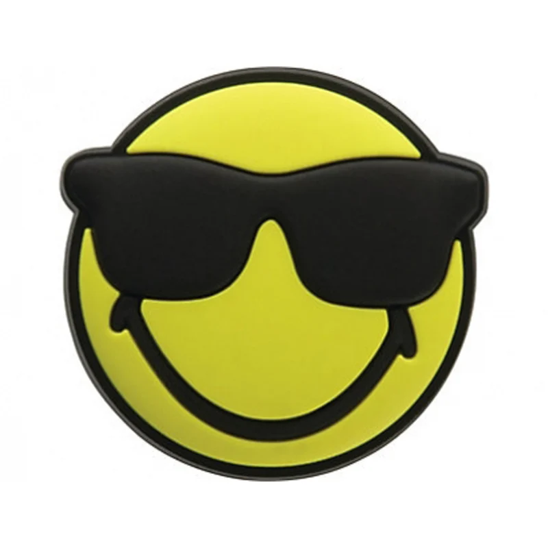 Crocs Jibbitz Smiley World Smiley mit Sonnenbrillen-Anhänger